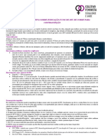 Cartilha Informativa Sobre Indicação e Uso de Diu de Cobre para Contracepção