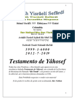 TEstamento de Yahosef SEFER