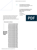 Certified Scrum Master Exam Questions 2018 1