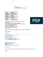 Tag No. Service Pipe Size Flow Rate Temperature Pressure D.P. (Approx) Beta Ratio Quantity Unit Rate