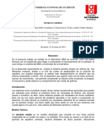 Informe de Laboratorio No 2 Pendulo Simple