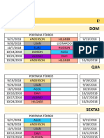 Planilha para Escala de Obreiros Na Igreja