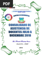 Caratula Asistencia Julio Diciembre 2018