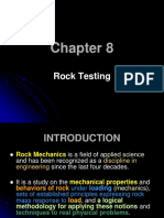 Chapter 8 - Rock Testing