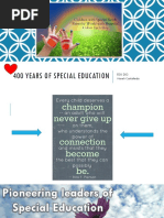 Historical Foundation of Special Education