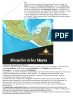 Ubicación Geográfica de La Civilización Maya