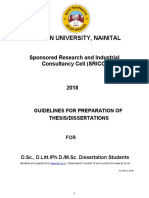 Guidelines For Preparation of PHD or D.Litt Thesis (2018) - Kumaun University