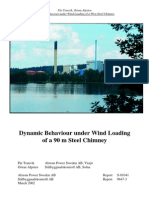 Dynamic Behaviour Under Wind Loading of Steel Chimney