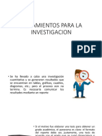 Lineamientos para La Investigacion