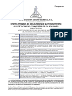 Prospecto Grupo Quimico Obligaciones Quirografarias 2018