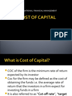 Cost of Capital