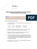 Digital Image Processing I: Atmospheric Correction, Radiance, Reflectance, NDVI From Landsat Image