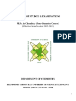 M.SC Chemistry Syllabus, DCRUST Murthal