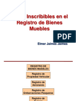 Inscripción en El Registro de Bienes Muebles