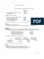 Sample Questions - Accounting For Overhead