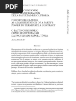 Andrea Bottselle M. - El Pacto Comisorio Como Manifestación de La Facultad Resolutoria PDF