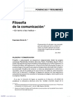 Filosofía de La Comunicación - Francisco Sierra