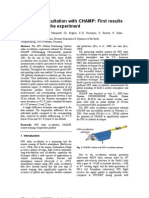 GPS Radio Occultation With CHAMP: First Results and Status of The Experiment