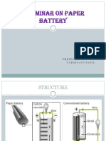 A Seminar On Paper Battery Cmplt2