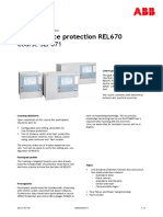 Line Distance Protection REL670: Course SEP671