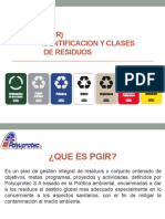 Identificación y Clases de Residuos