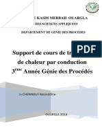 Support de Cours de Transfert de Chaleur Par Conduction 3 Année Génie Des Procédés