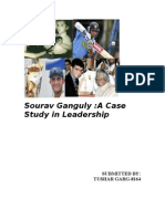 Leadership Case Study On Saurav Ganguly