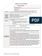 Common Core Lesson Planner: Grade Level: Kindergarten Subject: Counting & Cardinality Teacher: Miss Ponce