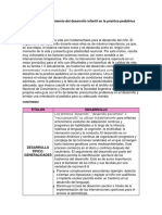 Tabla de Seguimiento Del Desarrollo Infantil en La Práctica Pediátrica