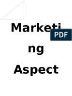 Marketing Aspect