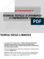 Applications of Automobile Textiles