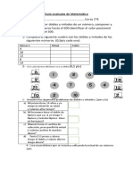 Guía Evaluada de Matemática