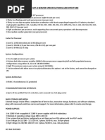 Sparc M7-8 Server Specifications Architecture