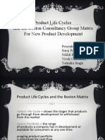 Product Life Cycles and The Boston Consultancy Group Matrix For New Product Development