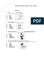 Diagnostic Test Year 3 2018