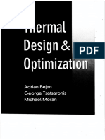 Adrian Bejan, George Tsatsaronis, Michael Moran - Thermal Design and Optimization (1995, John Wiley & Sons) PDF