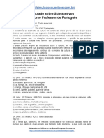 Simulado Sobre Substantivos Concurso Professor de Português