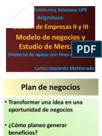 Modelo de Negocio y Estudio de Mercado