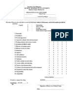 FS Evaluation Form