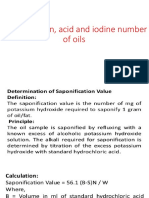 2 - Acid and Iodine Number of Oils