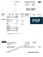 Earnings Statement: Non Negotiable