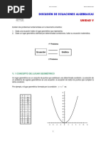 Discusión de Ecuaciones Algebraicas PDF