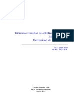 Ejercicios Resueltos de Selectividad y EBAU Matemáticas II Universidad de Extremadura