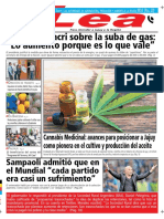 Periódico Lea Miércoles 10 de Octubre Del 2018