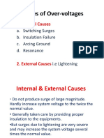 Causes of Over-Voltages