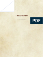 The Archivist: An Arcane Tradition