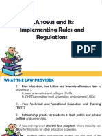 Ra 10931 and Its Irr Presentation