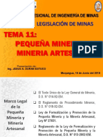 Clase 11 - Pequeña Minería y Minería Artesanal PDF