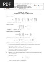 BoletinTemaI MATRICES Curso16 17