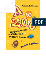 A To Zoo - Subject Access To Children's Picture Books, 10th Edition